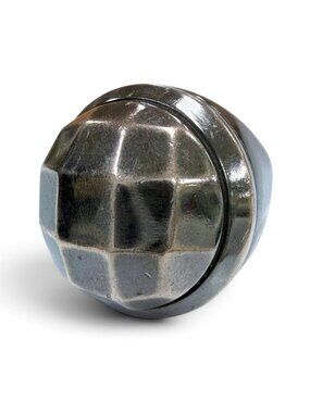 Bottega Veneta Polygon Ring Silver